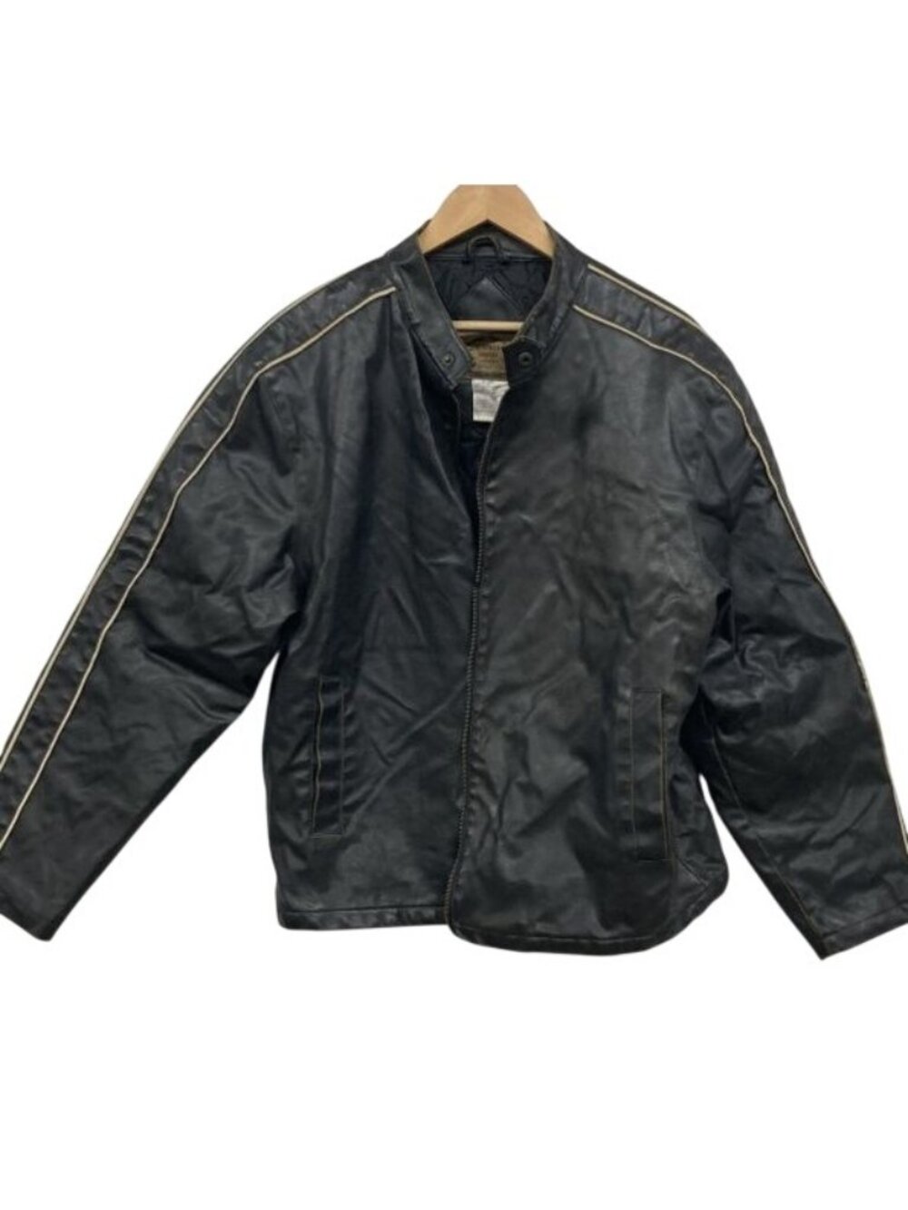 Men's Black Faux Leather‎ Whispering Smith Jacket
